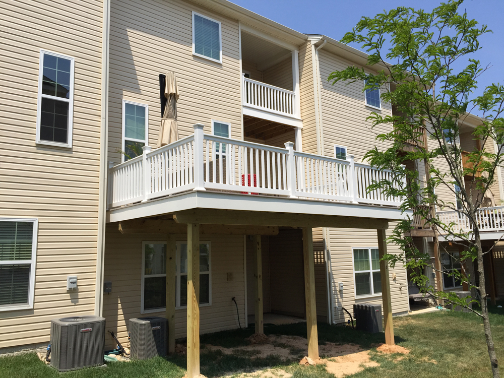 Maintenance free townhome deck in Glen Burnie Maryland